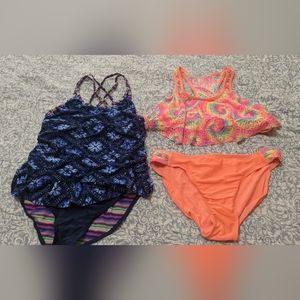 Girls Wonder Nation Swimsuit Lot Size 14/16